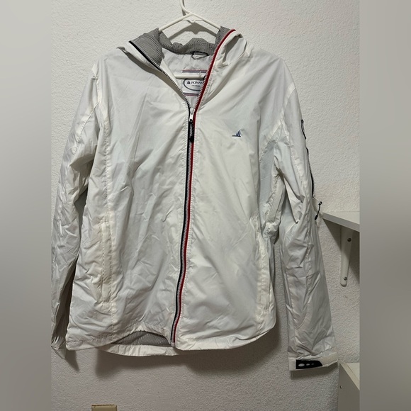 Ponant France White Nylon Hoodie Jacket size M - Picture 1 of 15